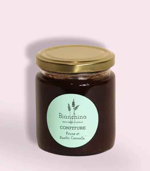 Confiture de Prunes et Basilic Cannelle