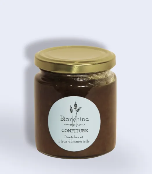 Confitures Quetsches et Fleur d'Immortelle