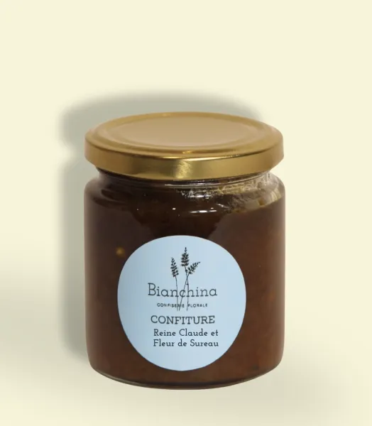 Confiture Reine Claude et fleur de sureau